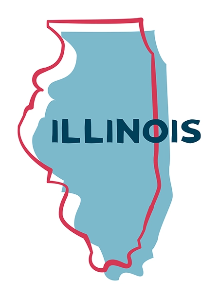 State of Illinois operations area for ABC Mixology Online Barteding Course