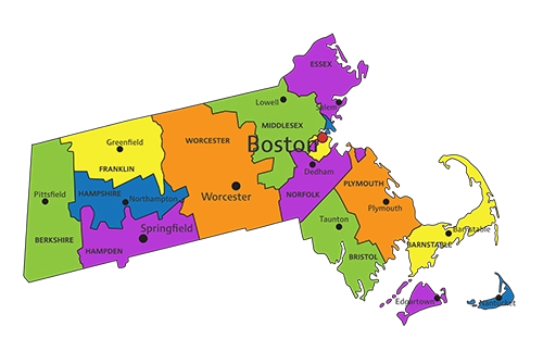 ABC Mixology Online Bartending Course service area in Massachusetts